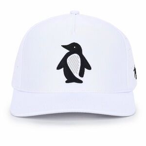 Waggle Golf Wedge Hat Adult Baseball Hat- White - Penguin NEW
